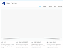 Tablet Screenshot of cdmcapital.com